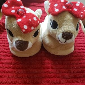 Girl's reindeer slippers